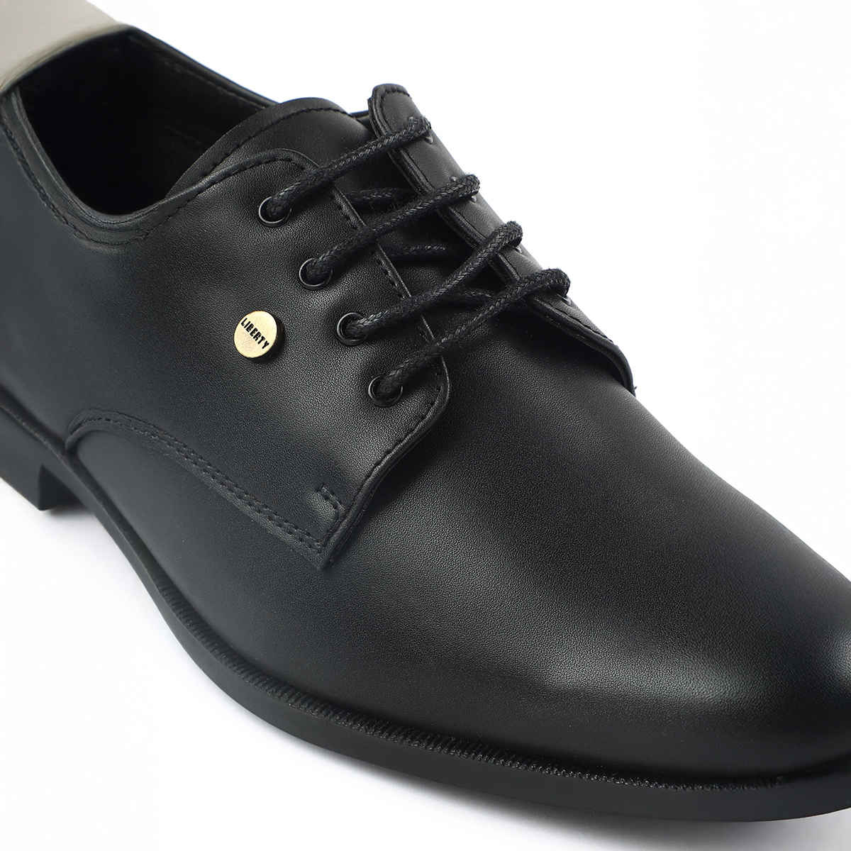 Liberty Apparel Men's Fortune Benstock1E Formal Derby Shoes | Black - UK 7