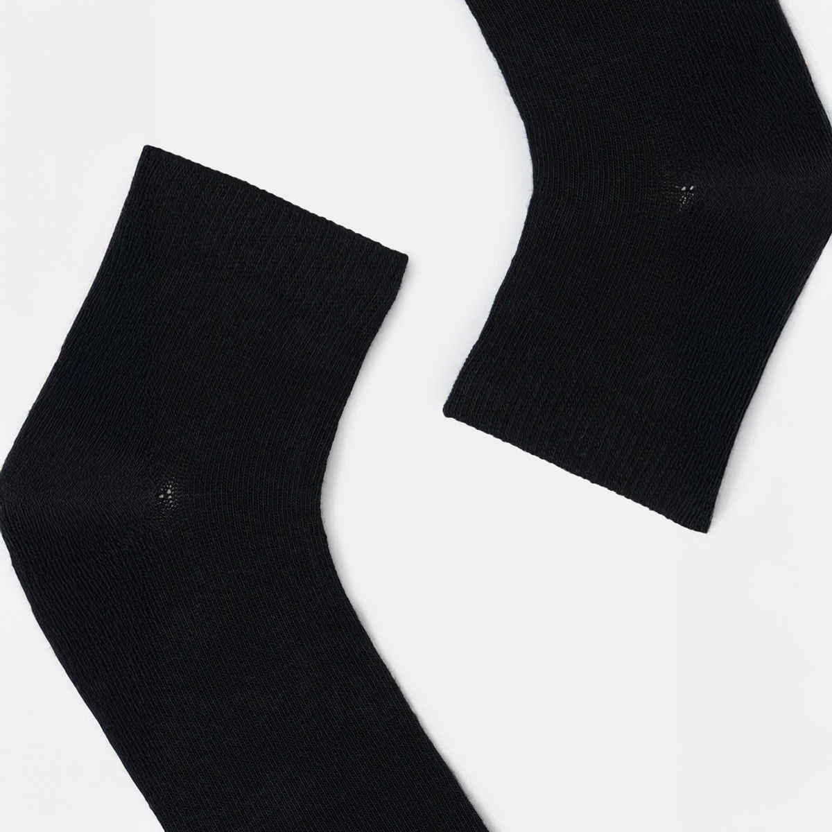 Jockey Unisex Solid Cotton, Nylon and Elastane Ankle Length Socks | Black | 11 - 12 years