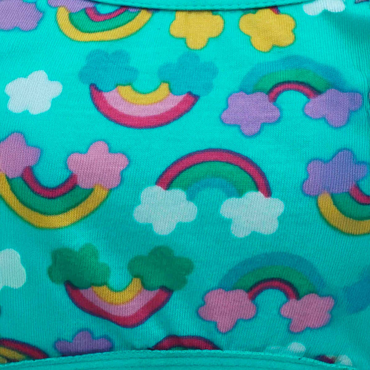 D'chica Girls Rainbow Print Non Padded Non Wired Teenager Bra | Blue - XS