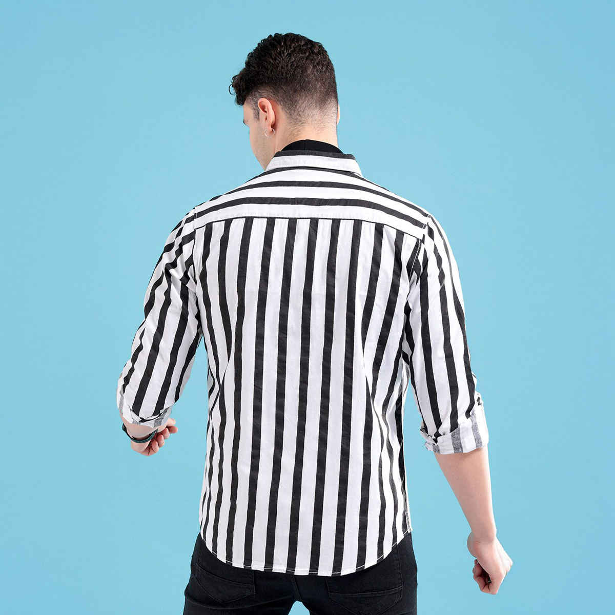 The Indian Garage Co Adult Men's Slim Fit Shirt | Navy - XL