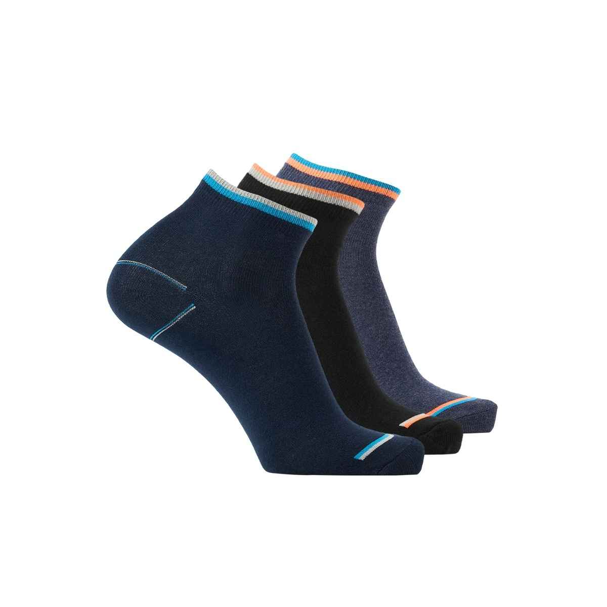 Lux Mozze Men's Solid Cotton Socks | Assorted - Free Size