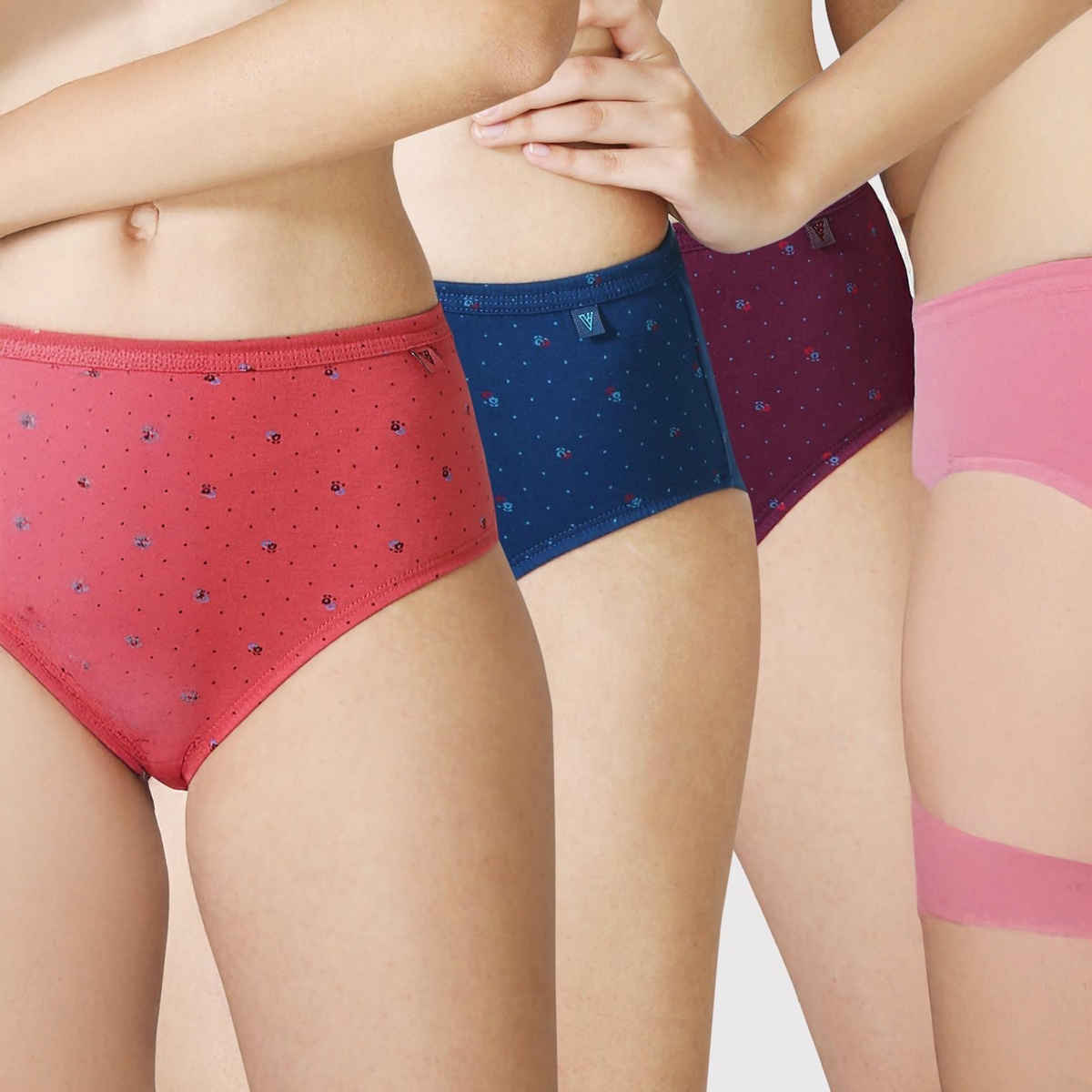 Van Heusen Women Pack of 3 Anti Bacterial Waistband Hipster Panty |XL |Colour May Vary