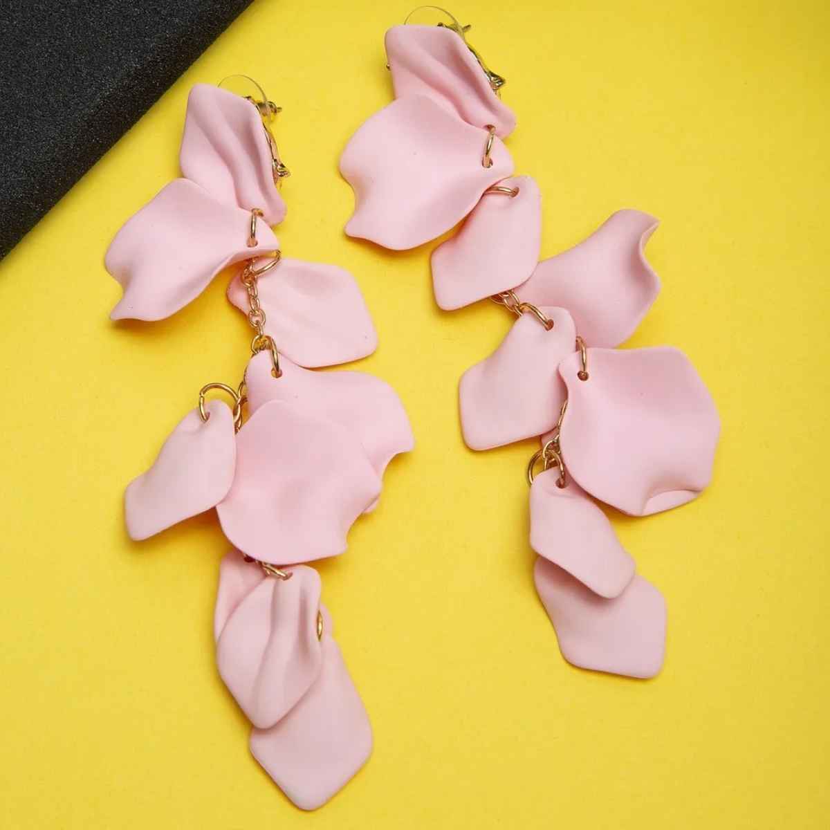 Youbella Jewellery Celebrity Inspired Handmade Earrings For Girls And Women (Pink)(Ybear - 32853)