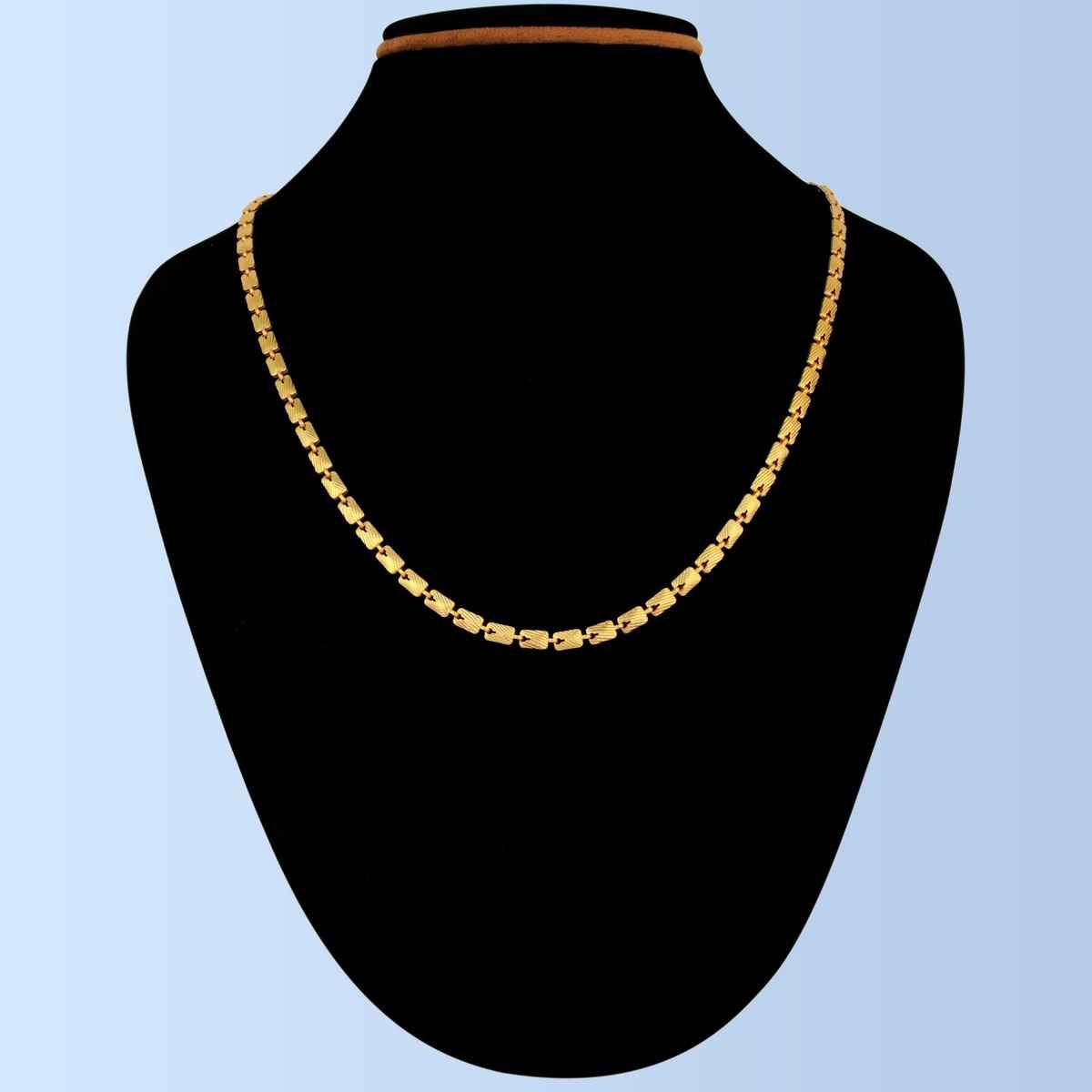 Fashion Frill Men's Interlink Chain Gold 22 Inches