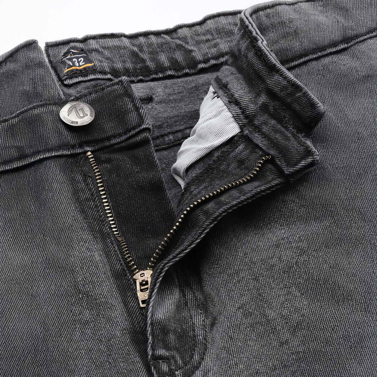 The Indian Garage Co Men | Slim Fit Solid Casual Jeans | Black | 36