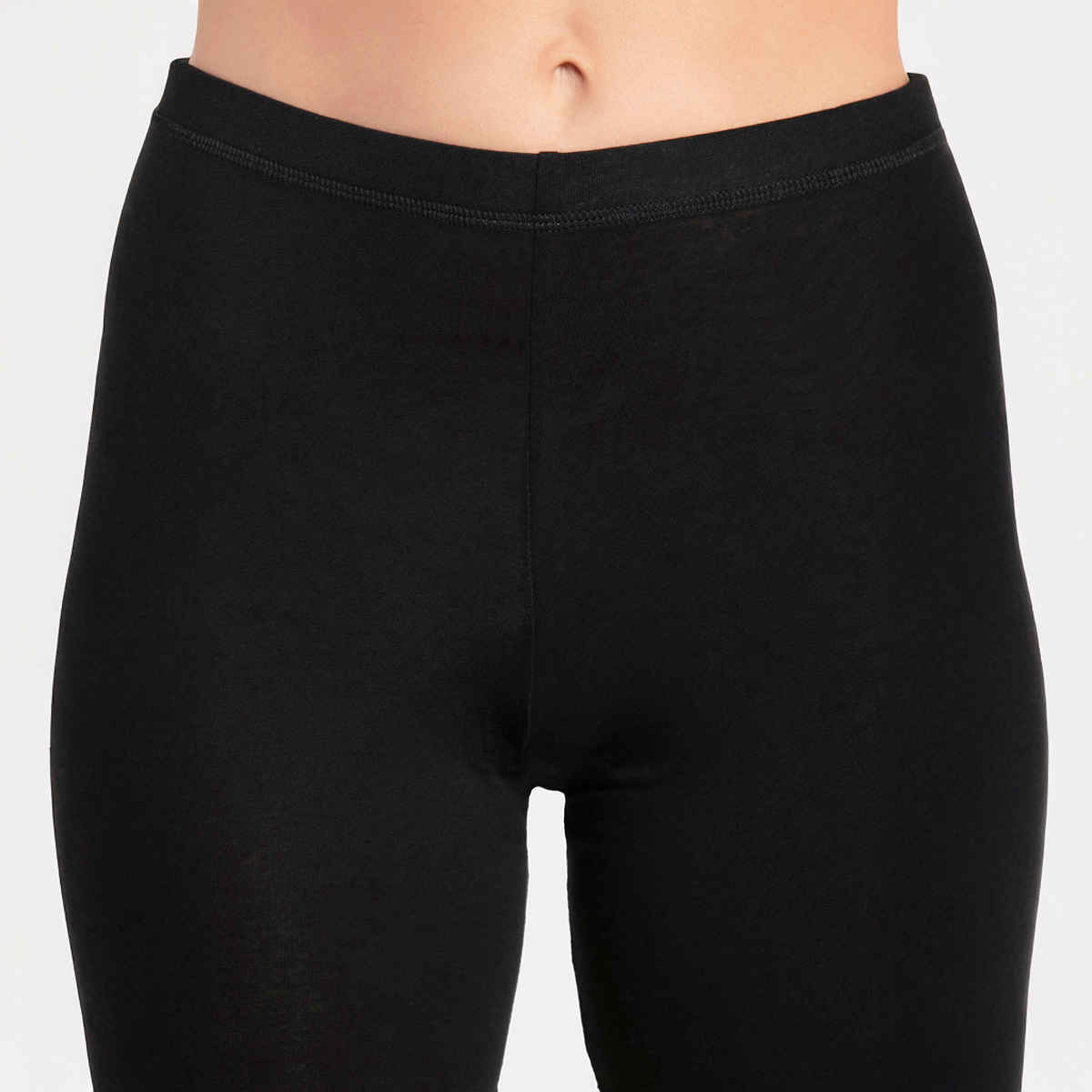 Jockey 1529 Women's Super Combed Cotton Mid Waist Underwear Shorties|Concealed Waistband | Black-XL