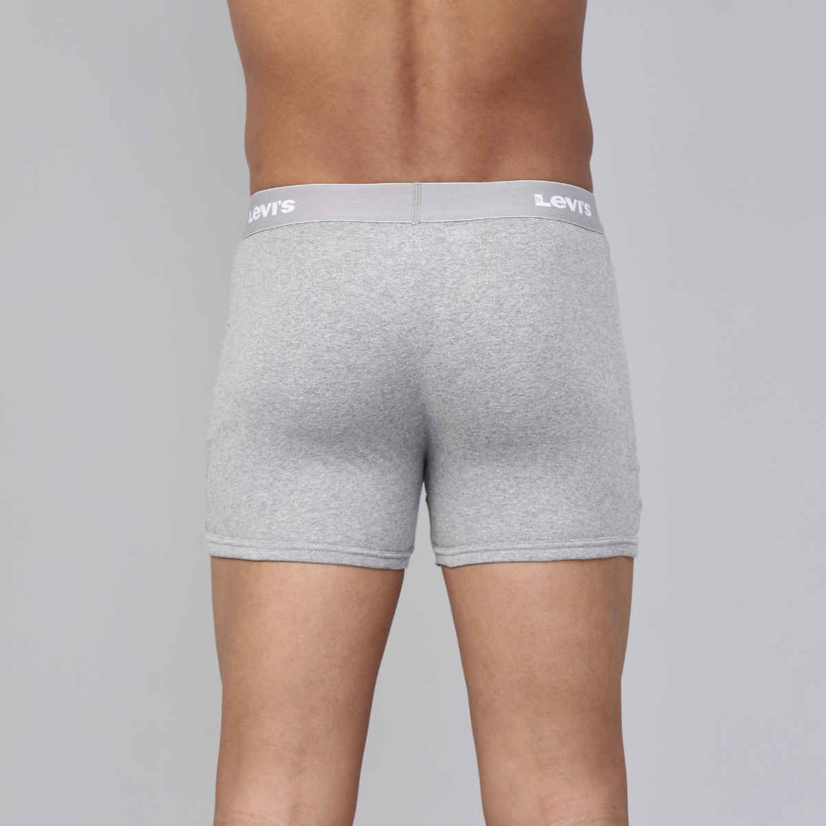 Levi's 001 Men's Classic Boxer Brief | Contoured Double Pouch | Lt. Grey Mel | XL