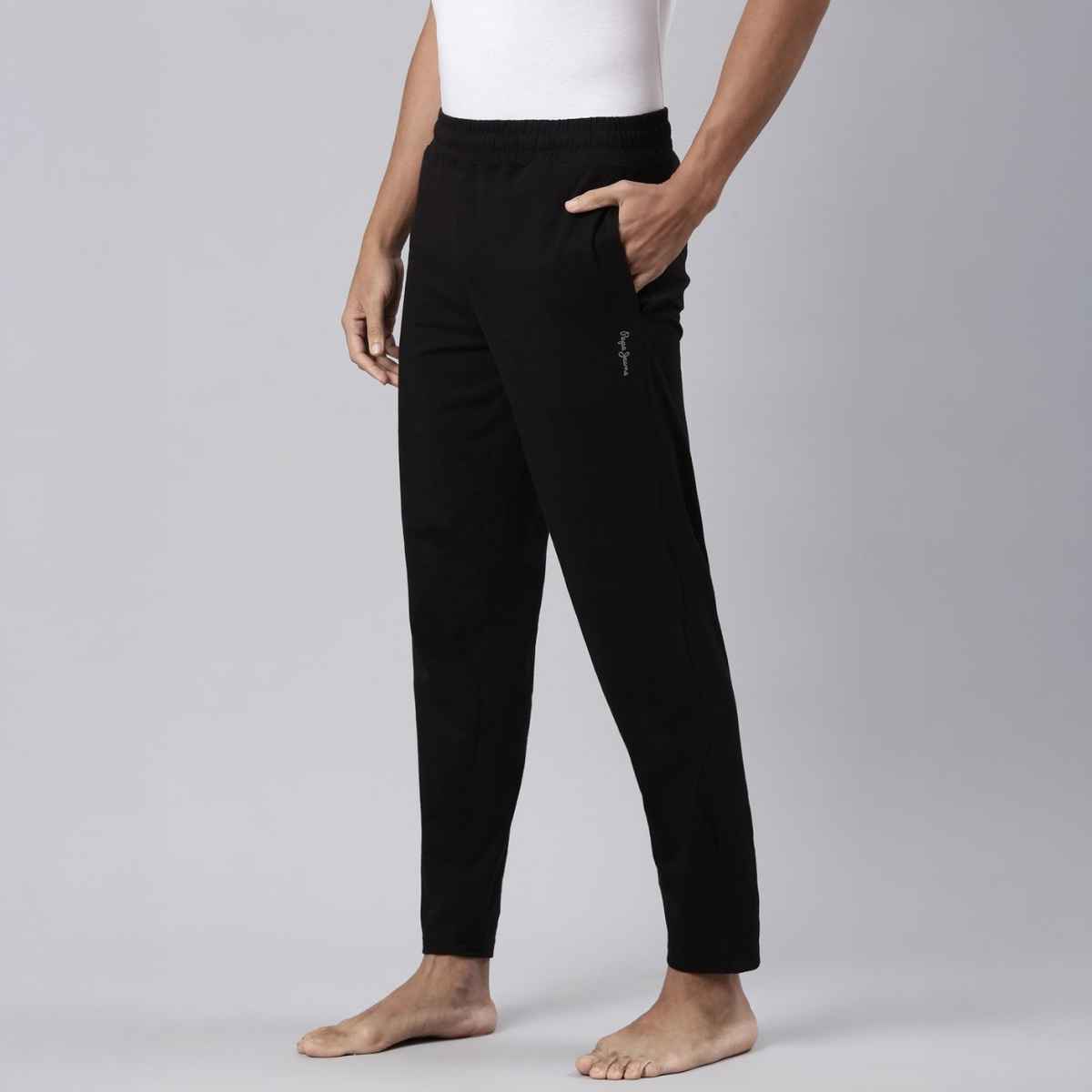 Pepe Jeans Mens Navy Slim Fit Track pant - Pack of 1 (L) Comfort Fit, Soft Fabric, Breathable