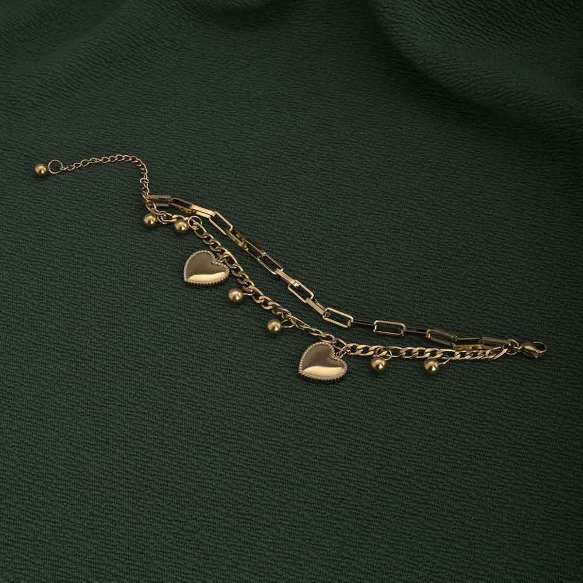 Palmonas Hearts All Over Bracelet For Womens | Waterproof And Anti-Tarnish