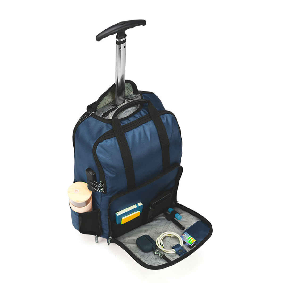 Assembly Amok Laptop Trolley Backpack | Water Resistant - Blue