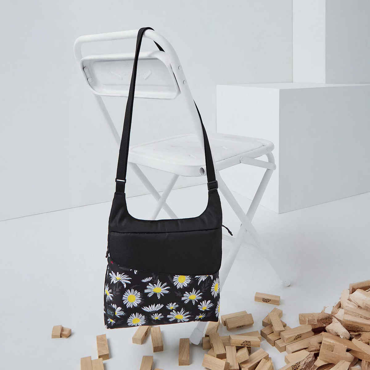 Wildcraft Unisex Poly Oxford and Poly Dobby 9 L Sling Bag | Black - Free Size