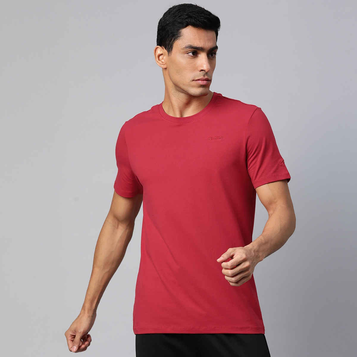 Alcis Men's Cotton Lycra Tee | Red | S