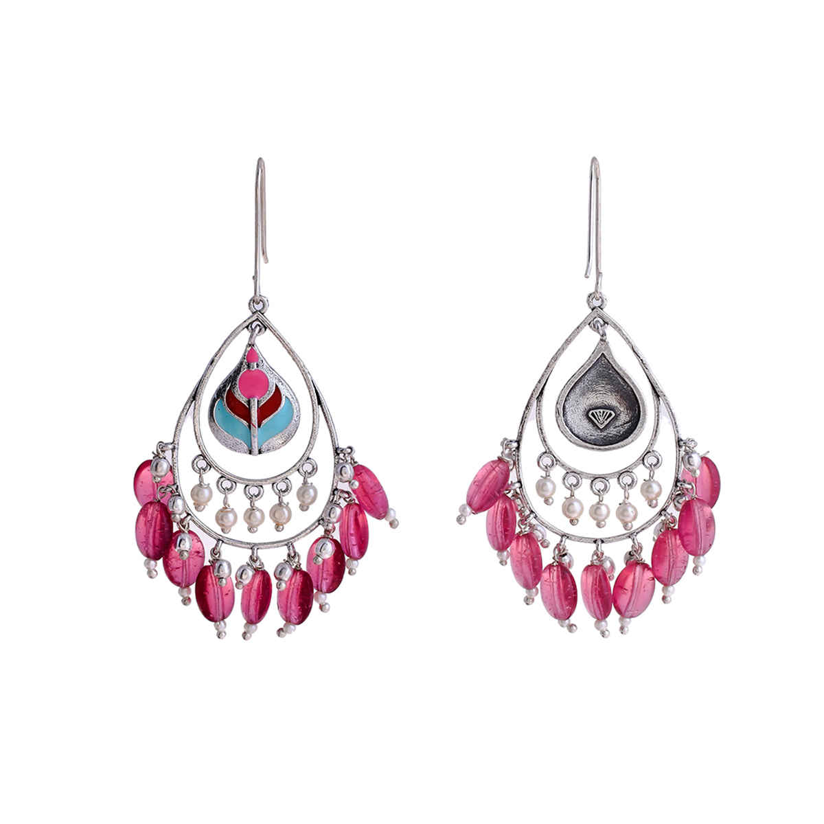 Voylla Bagh E Fiza Coloured Beads Earrings