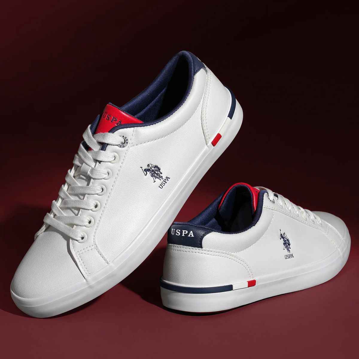U.S. Polo Assn. | Men Solid Anton 2.0 Sneakers | Men's | White | UK 11