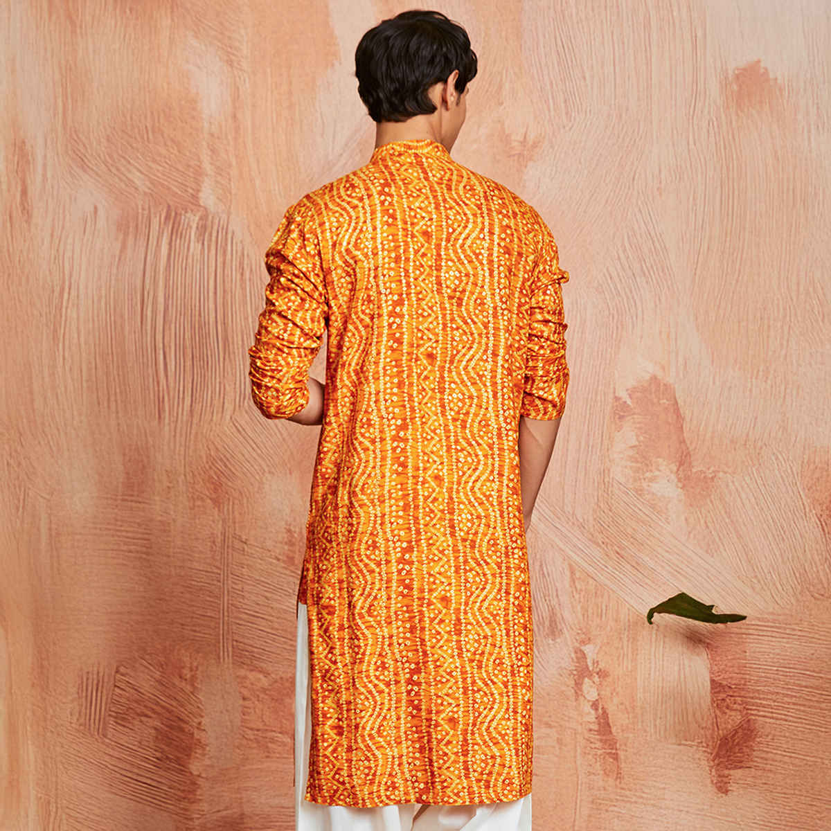 Vastramay Men's Rayon Kurta | Mustard - M