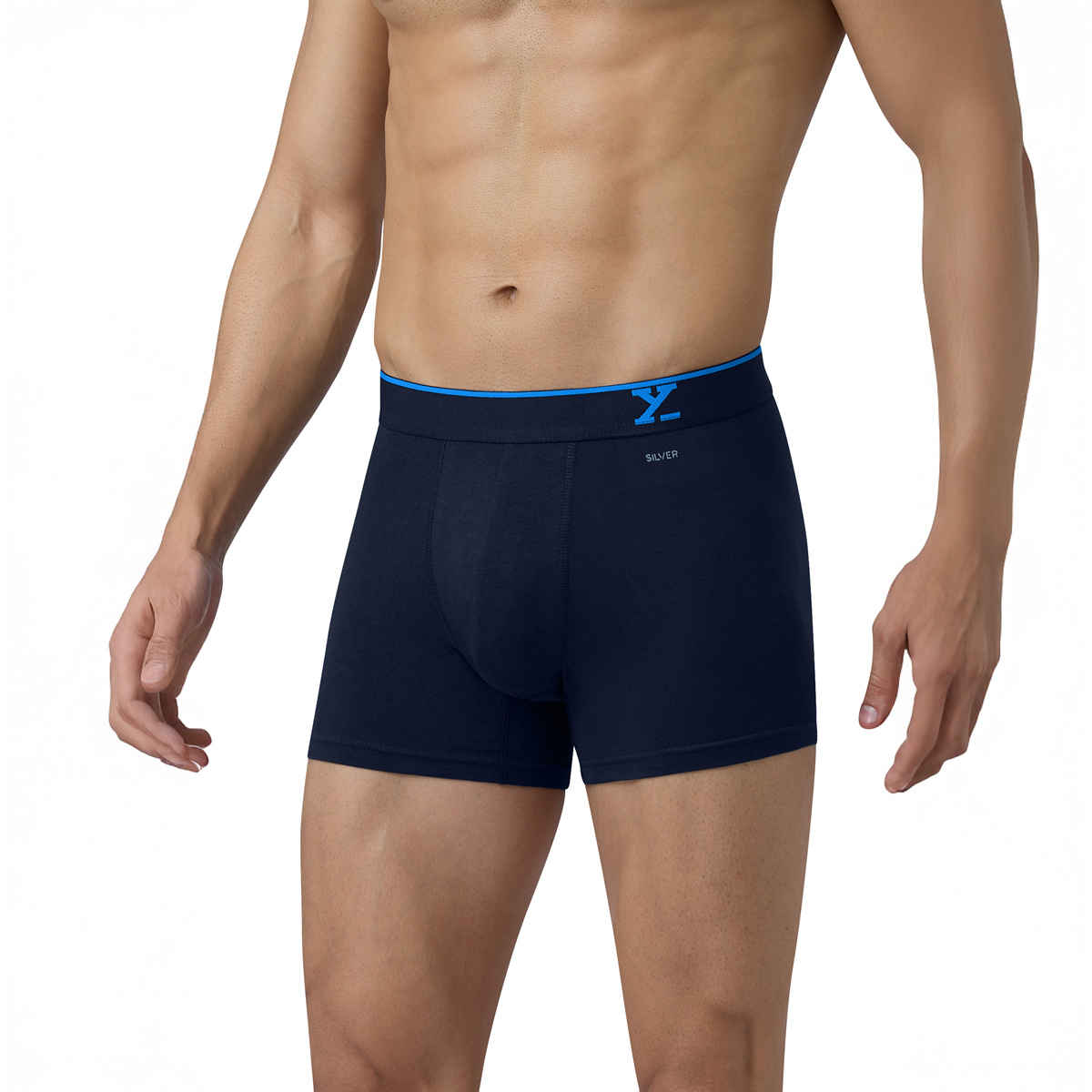 XYXX Men's Traq Cotton Solid Trunks, Midnight Blue| L