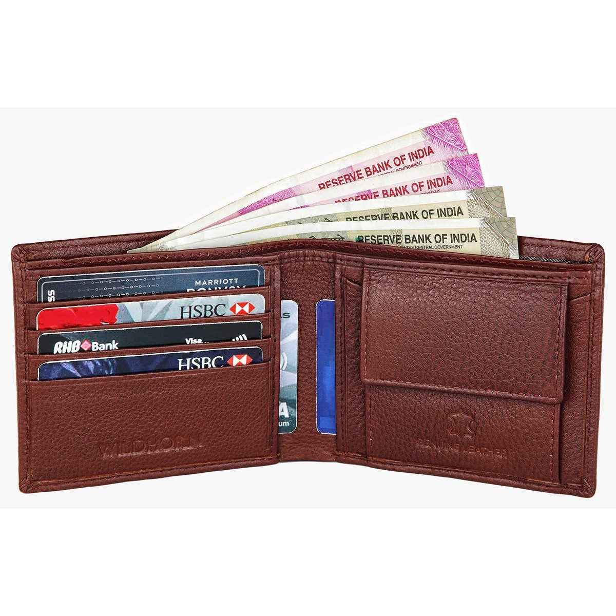 Wildhorn Men's Leather Wallet | Maroon