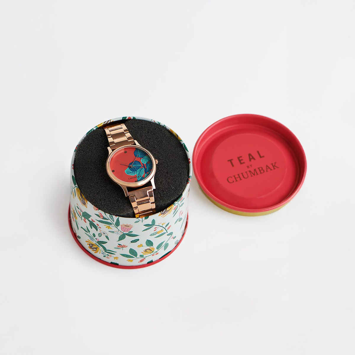 Chumbak Women's Metal Round Analog Watch | Teal