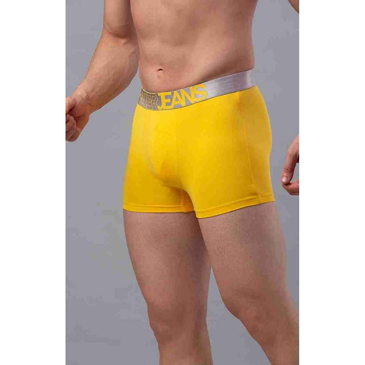 Underjeans by Spykar Mens Premium Yellow Trunk | S