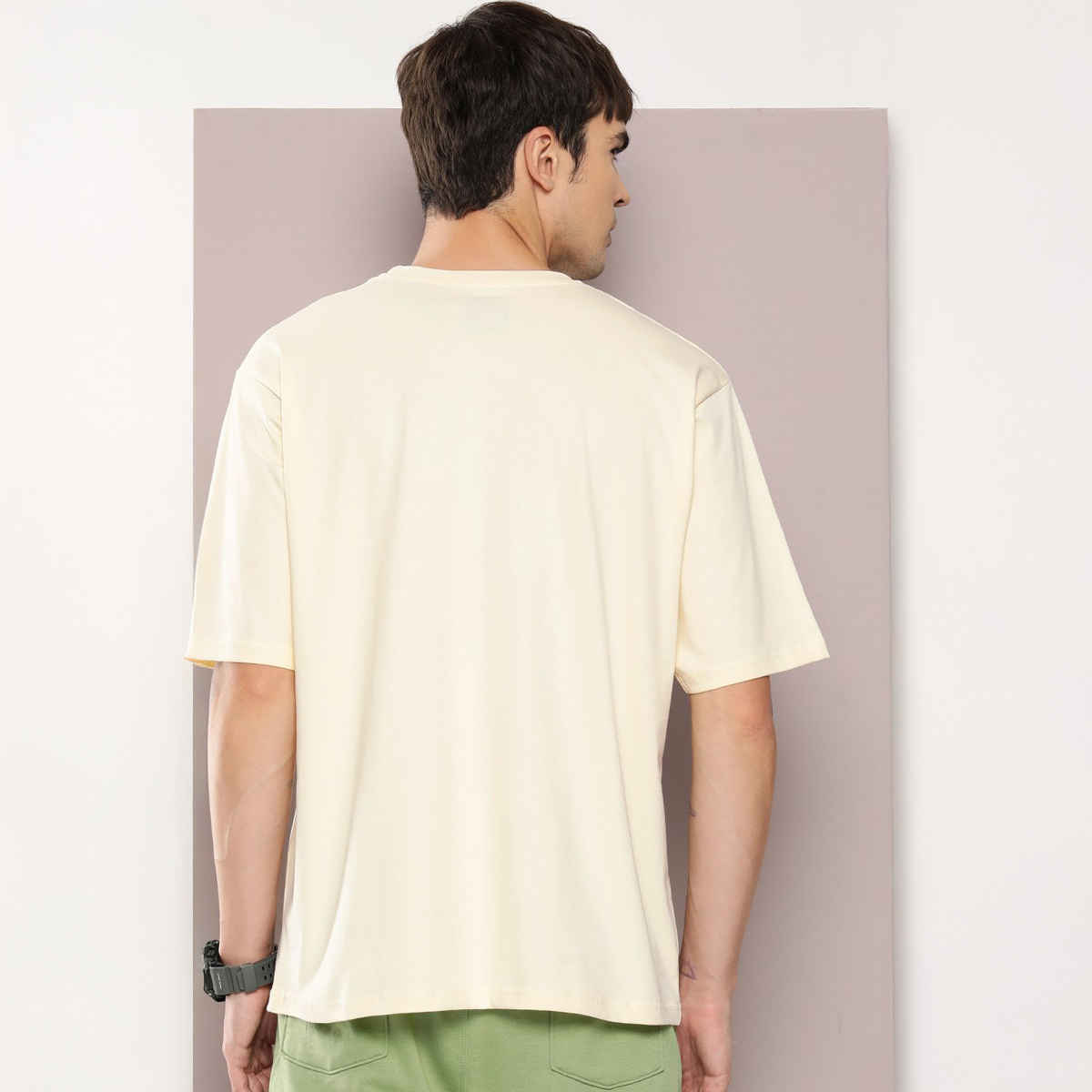 Dillinger Men's Oversized T-shirts | DLMOV285WWHT | Off White - XL