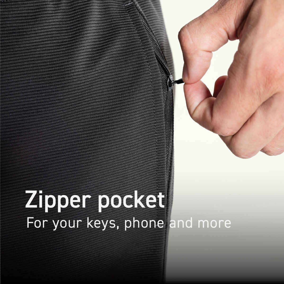 DaMENSCH Men's Workout Textured Shorts | Black - L