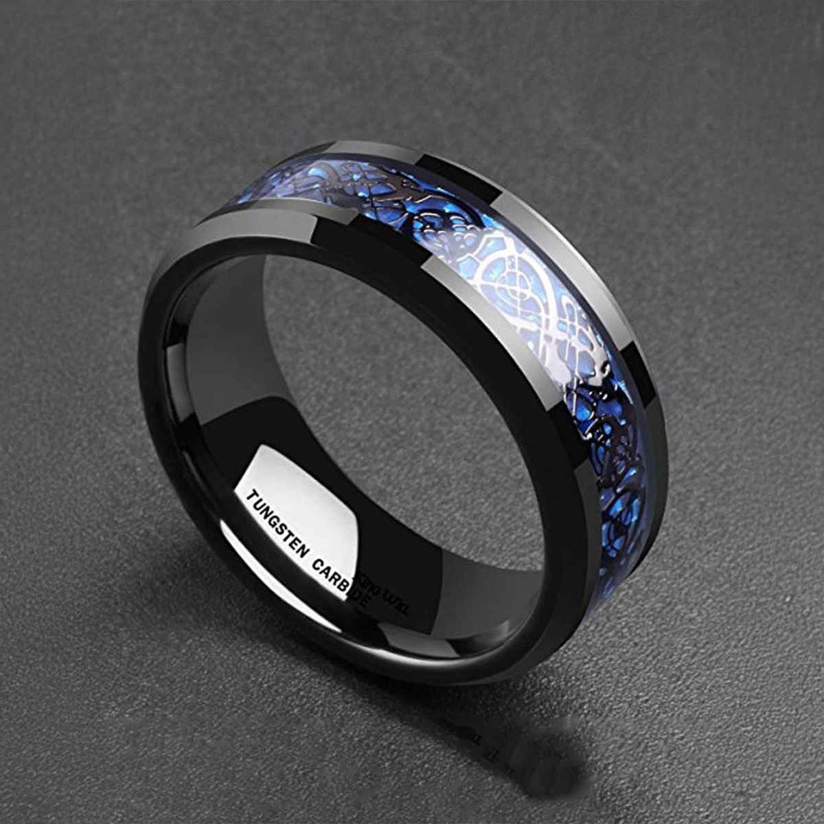 YouBella Jewellery Silver Plated Stainless Steel Ring Combo For Men (Style 1)