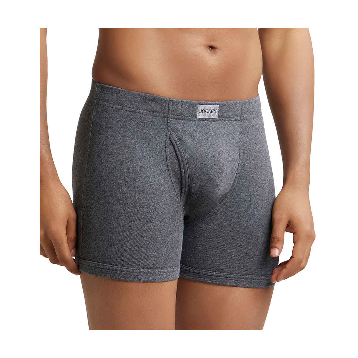 Jockey 8008 Men's Cotton Rib Underwear Solid Trunk|Ultrasoft Waistband|PO2 | -XL