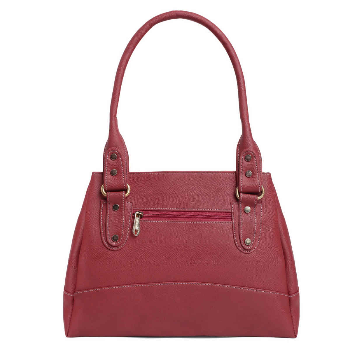 Fostelo Women's Vegan Leather Birdie Handbags Shoulder Hobo Bag Ladies Purse | Maroon | Large
