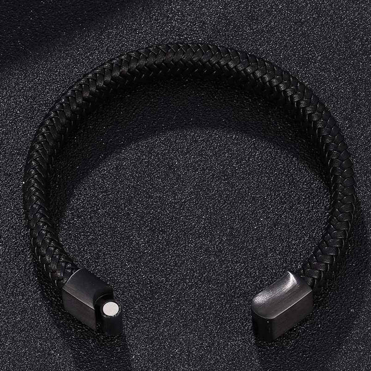 Fashion Frill Men's Rope Bracelet Black Regular