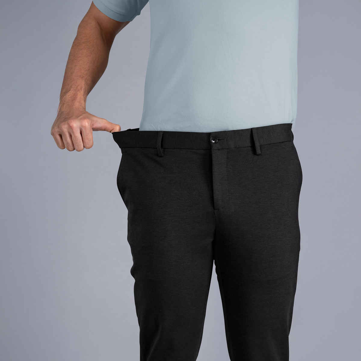 The Pant Project Men's Power Stretch Pants - Jet Black | 34