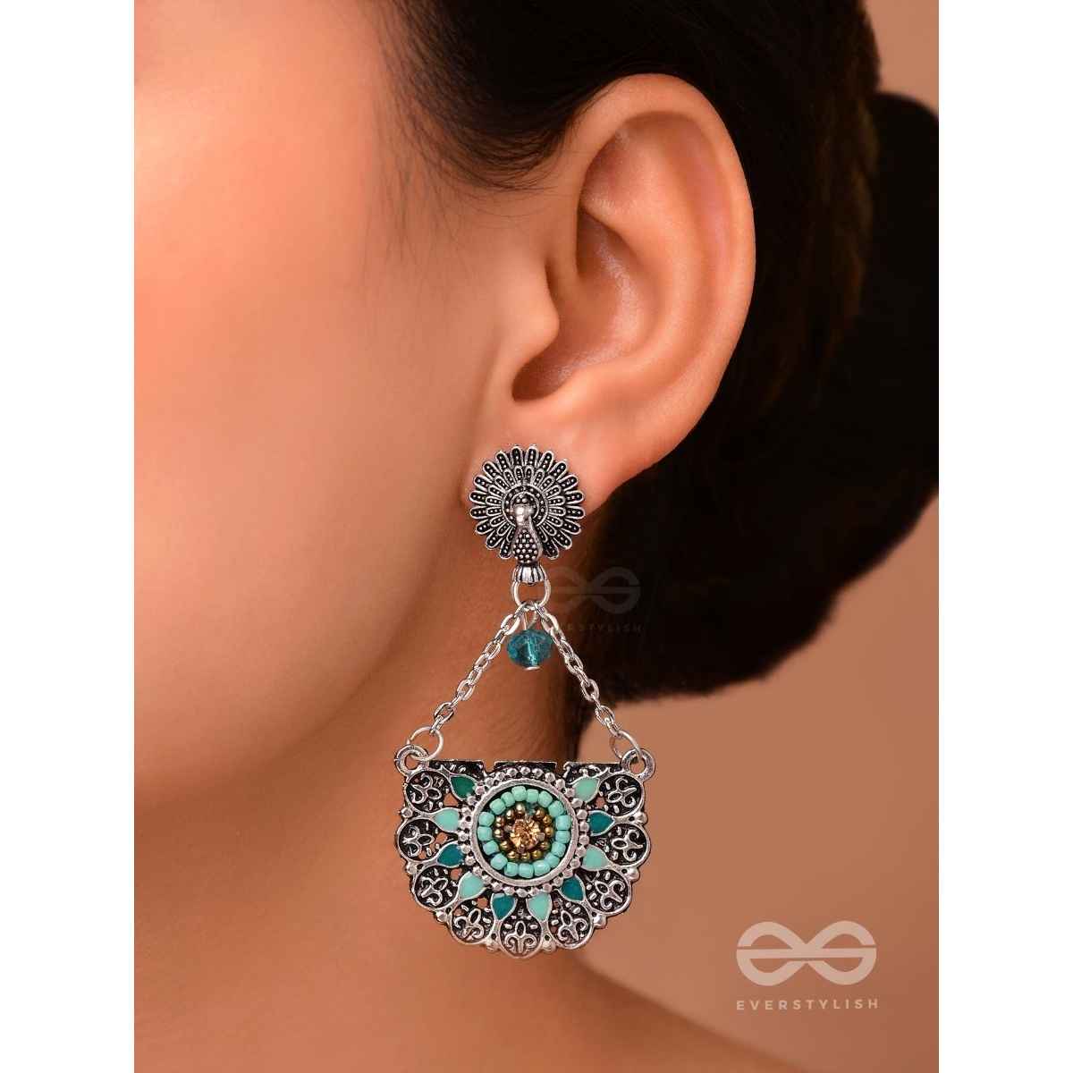 Everstylish Enchanted Mandalas - Oxidised Beaded Earrings