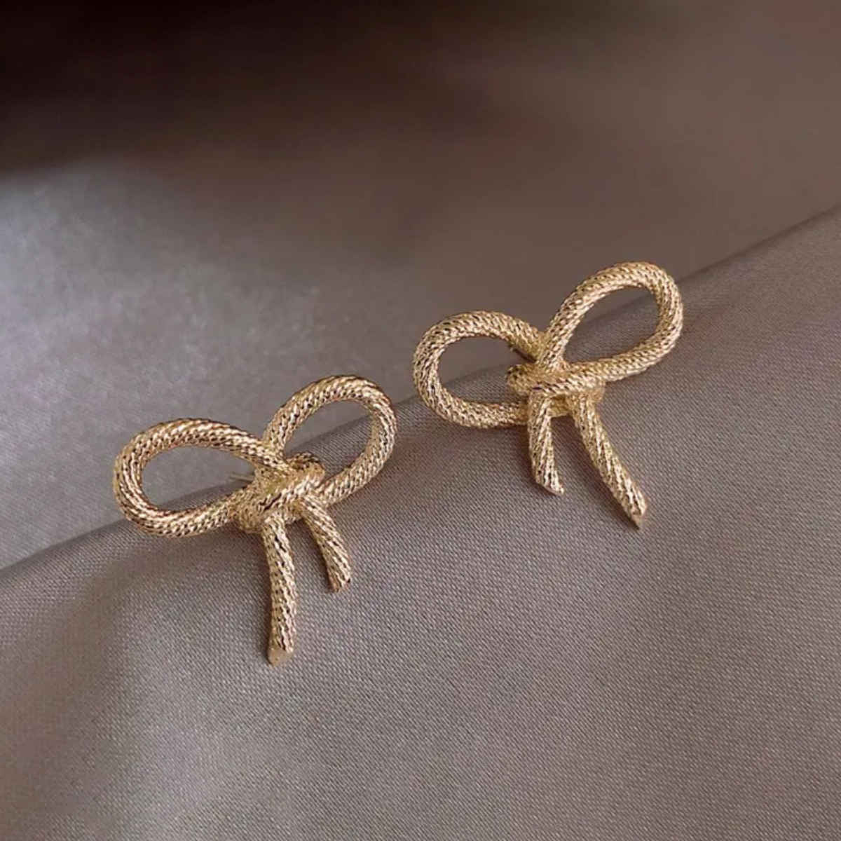 Estailo Fashion Women's Bling Blogger Bow Earring | Lightweight Statement Jewellery | E0000908