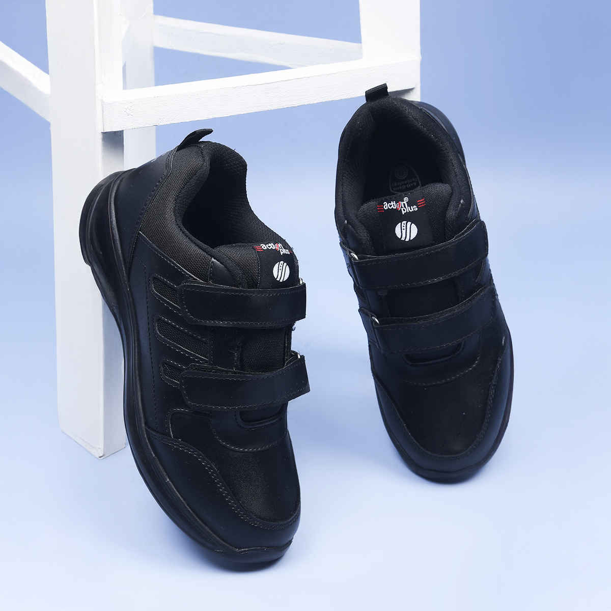 Action Kids School Shoes | AGT-52 | Black - UK 2