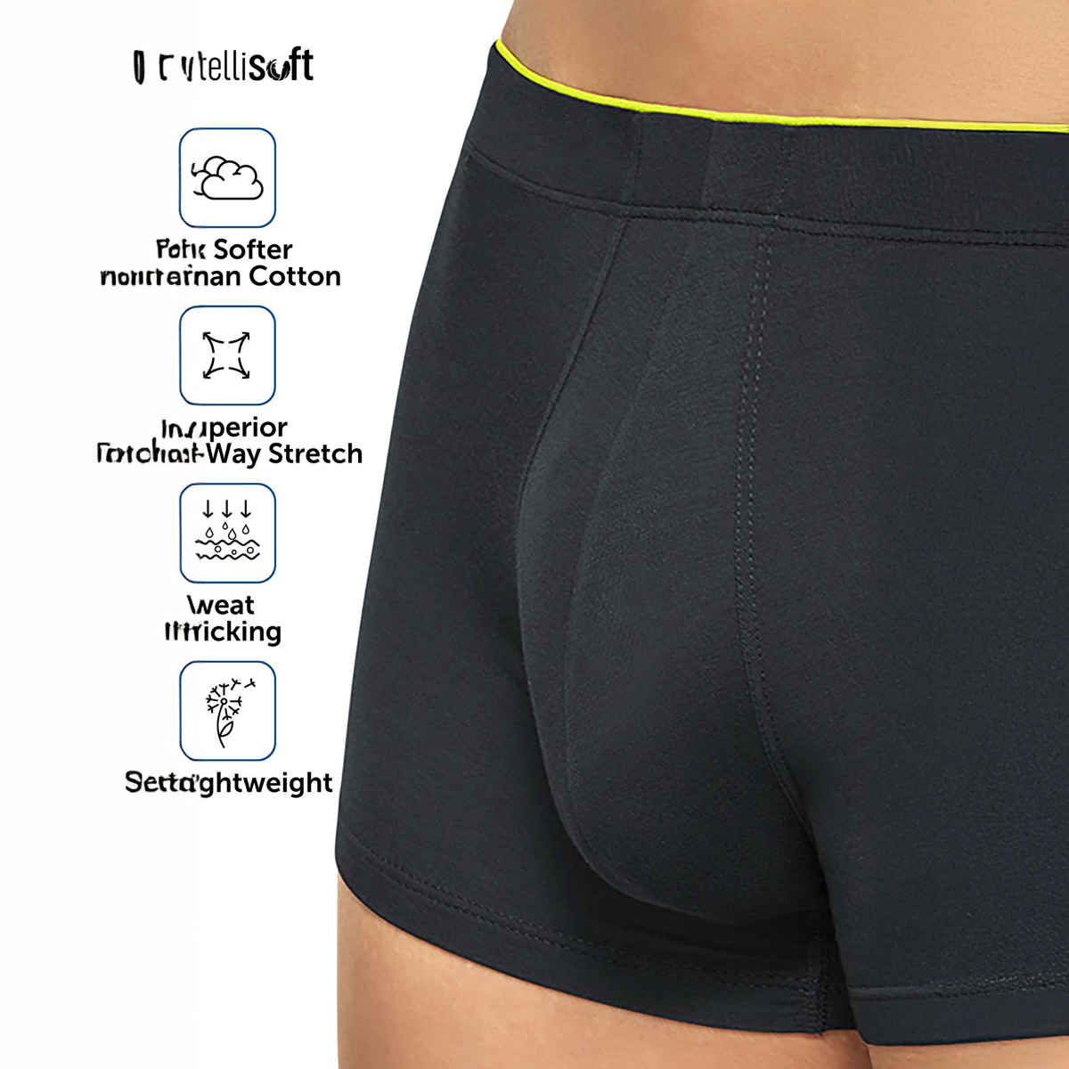 XYXX Men's Uno Modal Solid Trunks Pack of 2, Coral Grey & Heather Grey | L