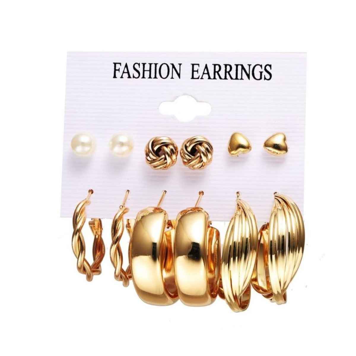 YouBella Jewellery Fashion Gold Plated Ear Rings Combo Of Earrings For Girls And Women