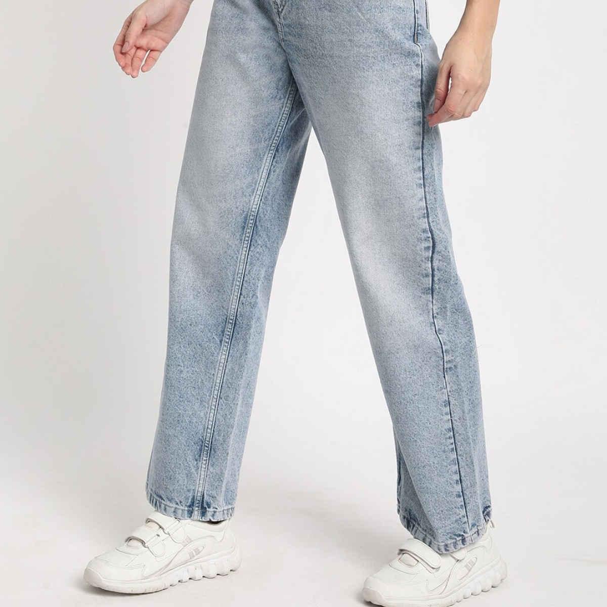 Bene Kleed Women's Straight Denim Trousers | Blue - 32