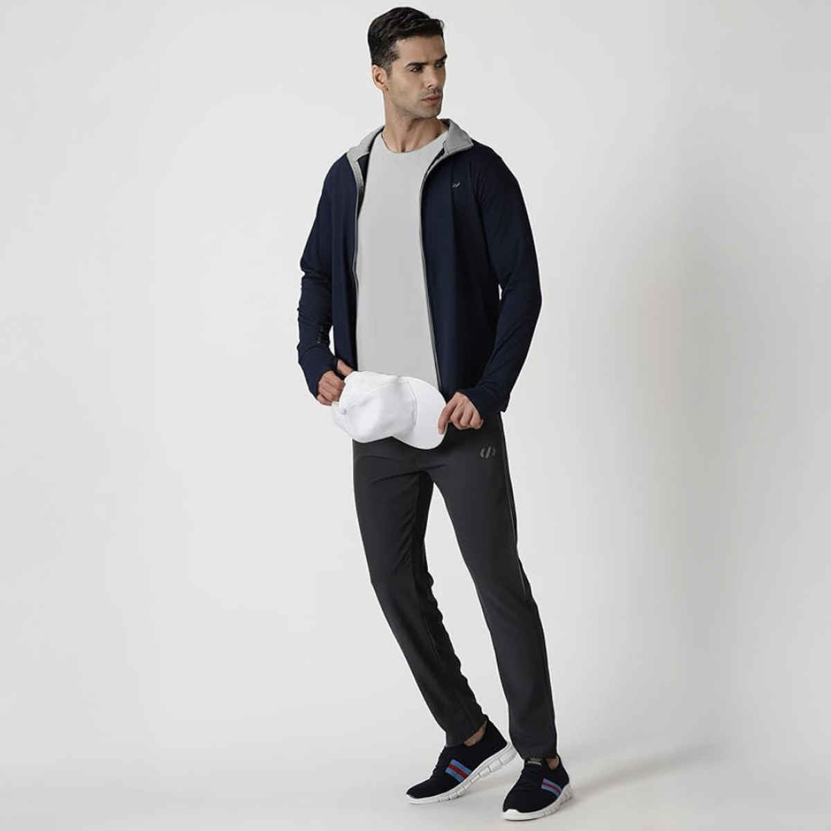 Outlaws Men's Cotton Rich Premium Sweat Jacket | Navy - M