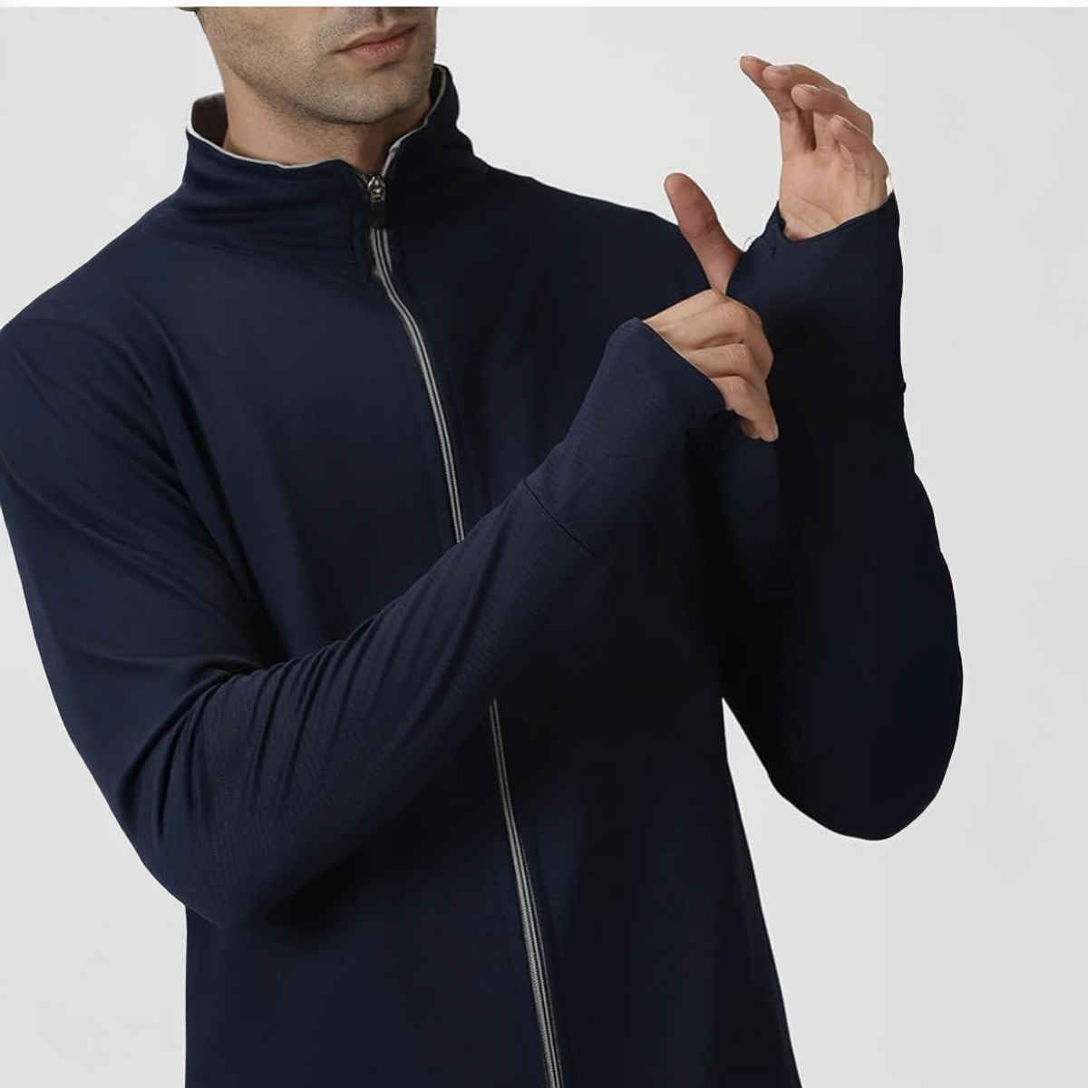 Outlaws Men's Cotton Rich Premium Sweat Jacket | Navy - 2XL