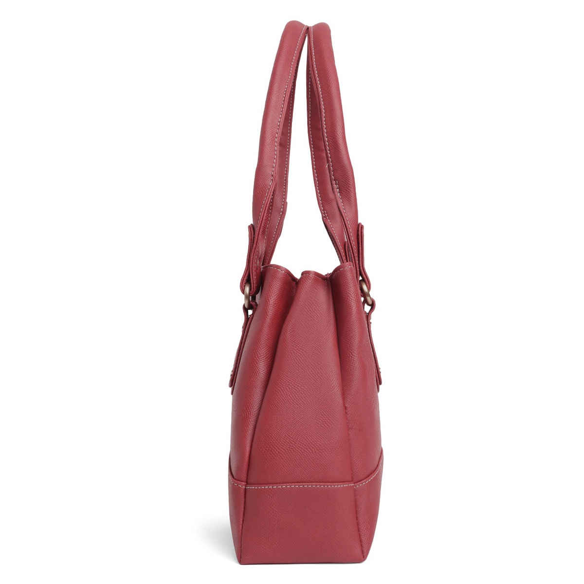 Fostelo Women's Vegan Leather Birdie Handbags Shoulder Hobo Bag Ladies Purse | Maroon | Large