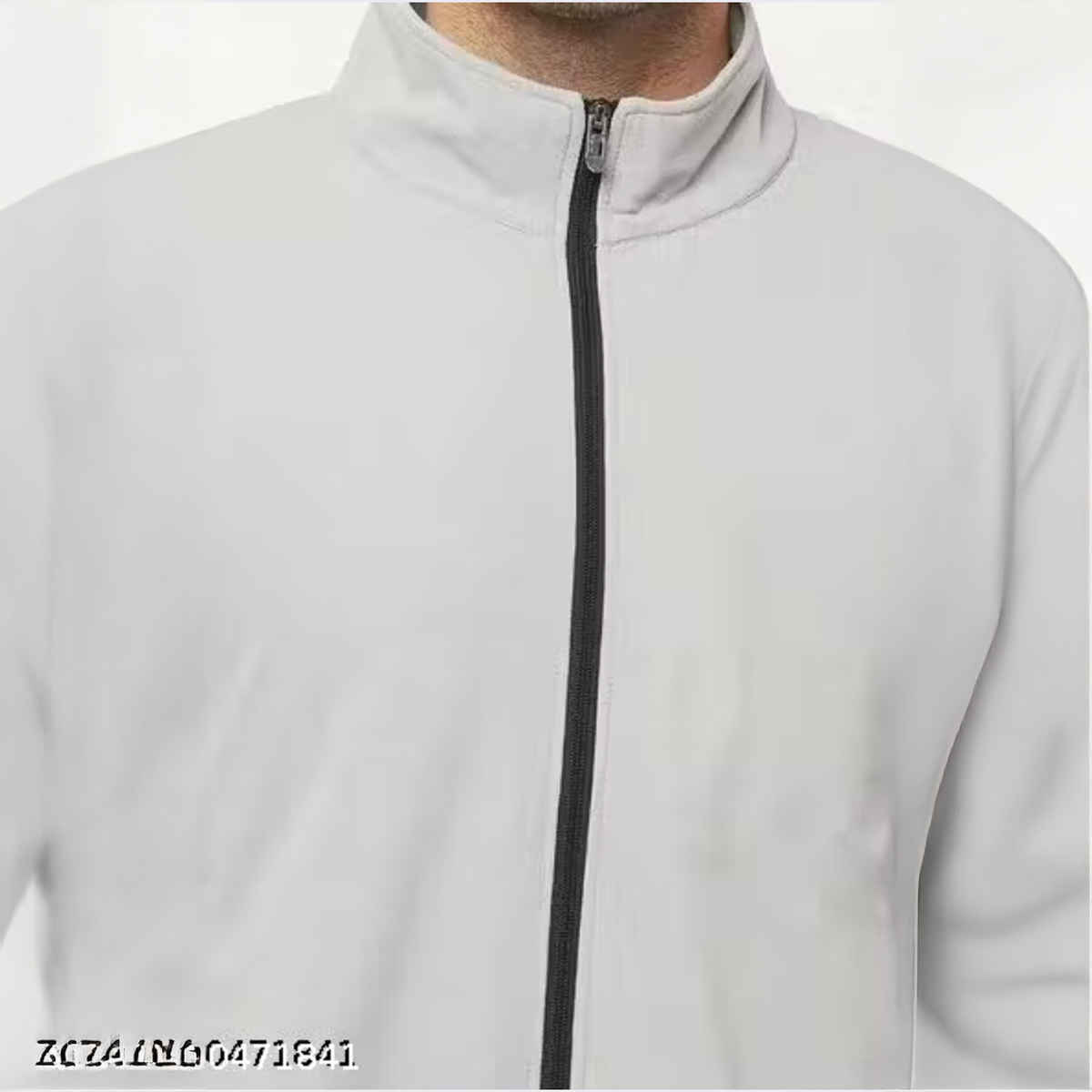 Outlaws Men's Cotton Rich Premium Sweat Jacket | Grey Melenge - XL