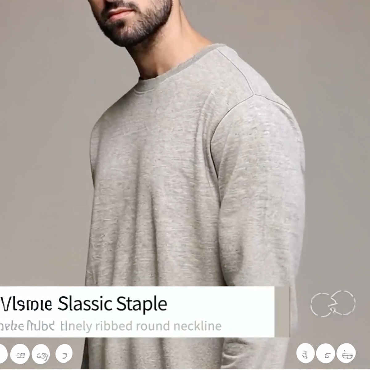 Outlaws Men's Cotton Rich Premium Sweatshirt | Grey Melenge - M