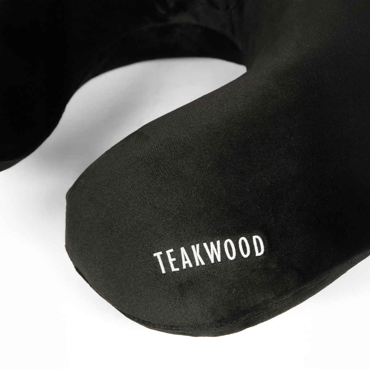 Teakwood Leathers Unisex Soft Foam U-Shaped Neck Pillow | Black