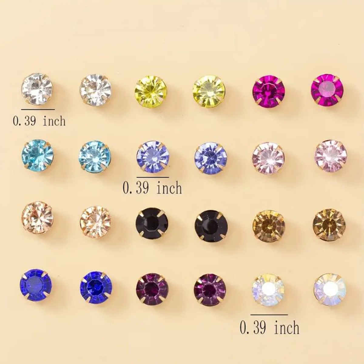 Jewels Galaxy Gold Plated Everyday Use Multicolor Stud Earrings