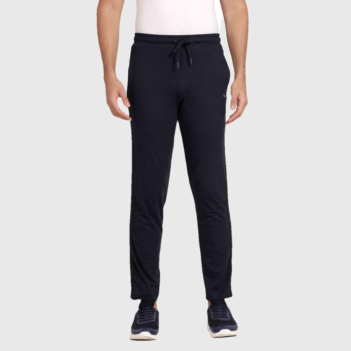 Pepe Jeans Mens Navy Slim Fit Track pant - Pack of 1 (M) Comfort Fit, Soft Fabric, Breathable