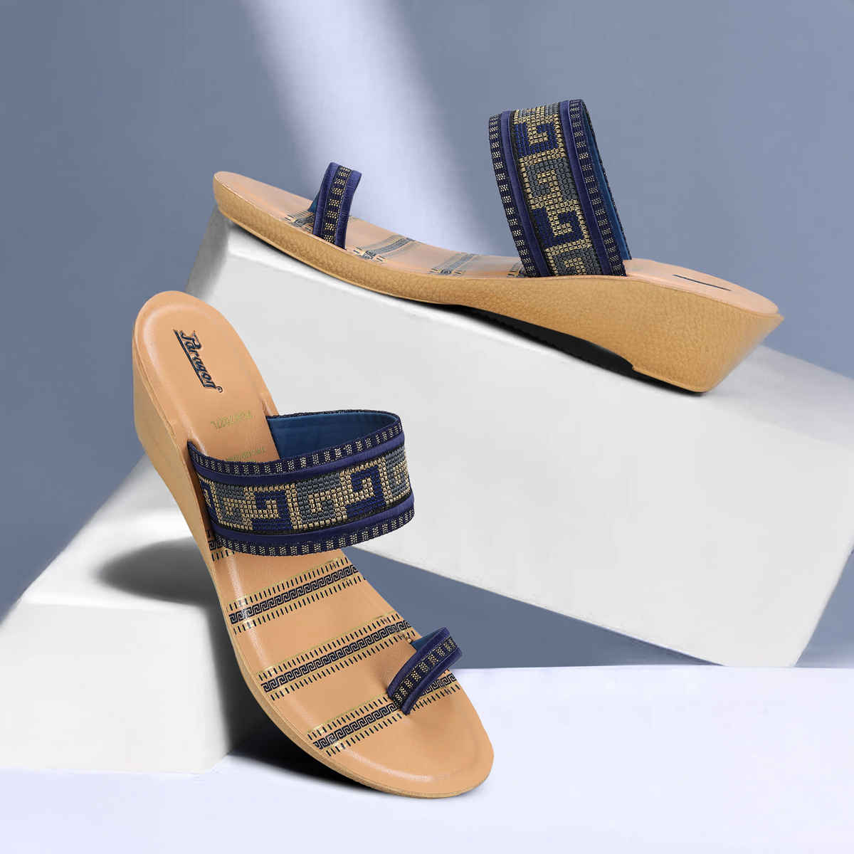 Paragon Women's Blue Pu Sandals PUK7027L UK 5