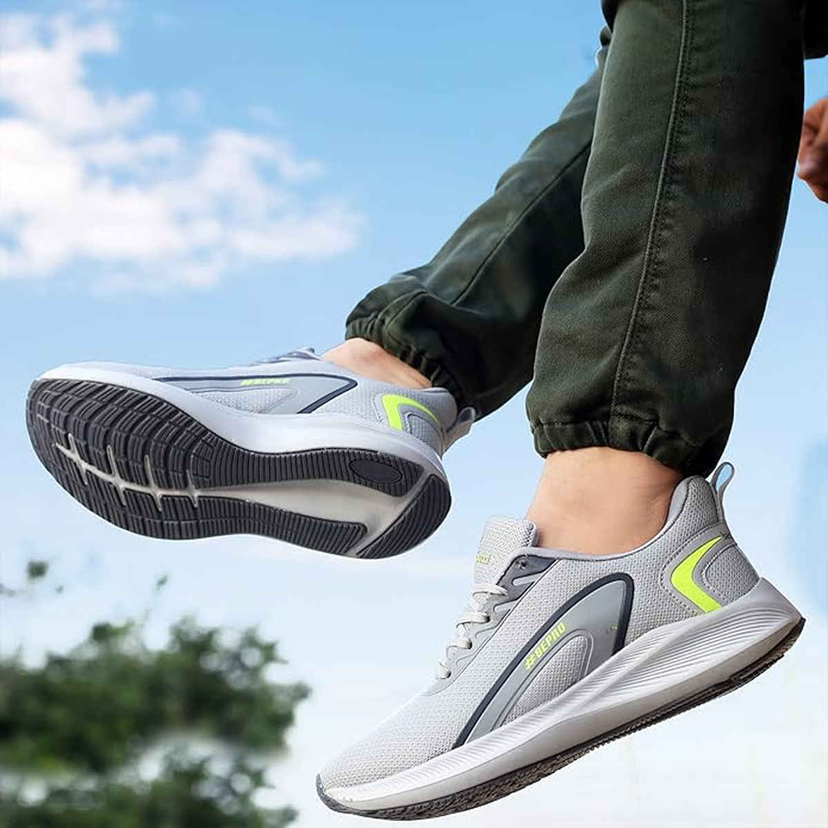 Bacca Bucci Essential Men's Versatile Sports Shoes Grey | UK 7