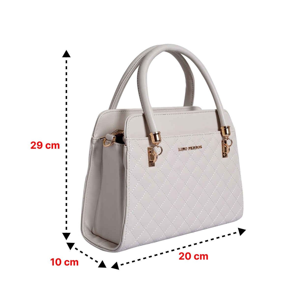 Lino Perros Women's Satchel | LWHB02330 | White