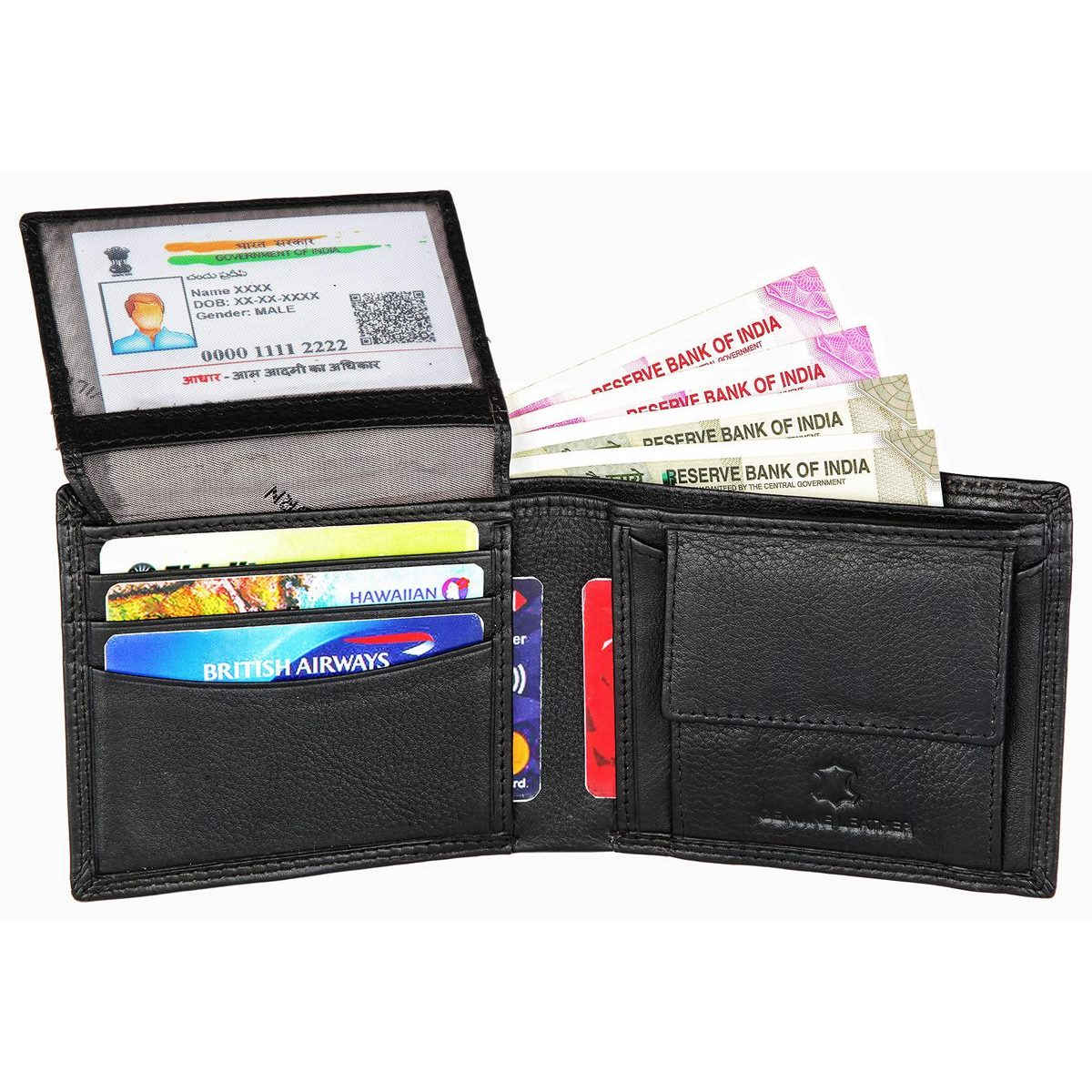 Wildhorn Men's Leather Wallet Gift Set | Black