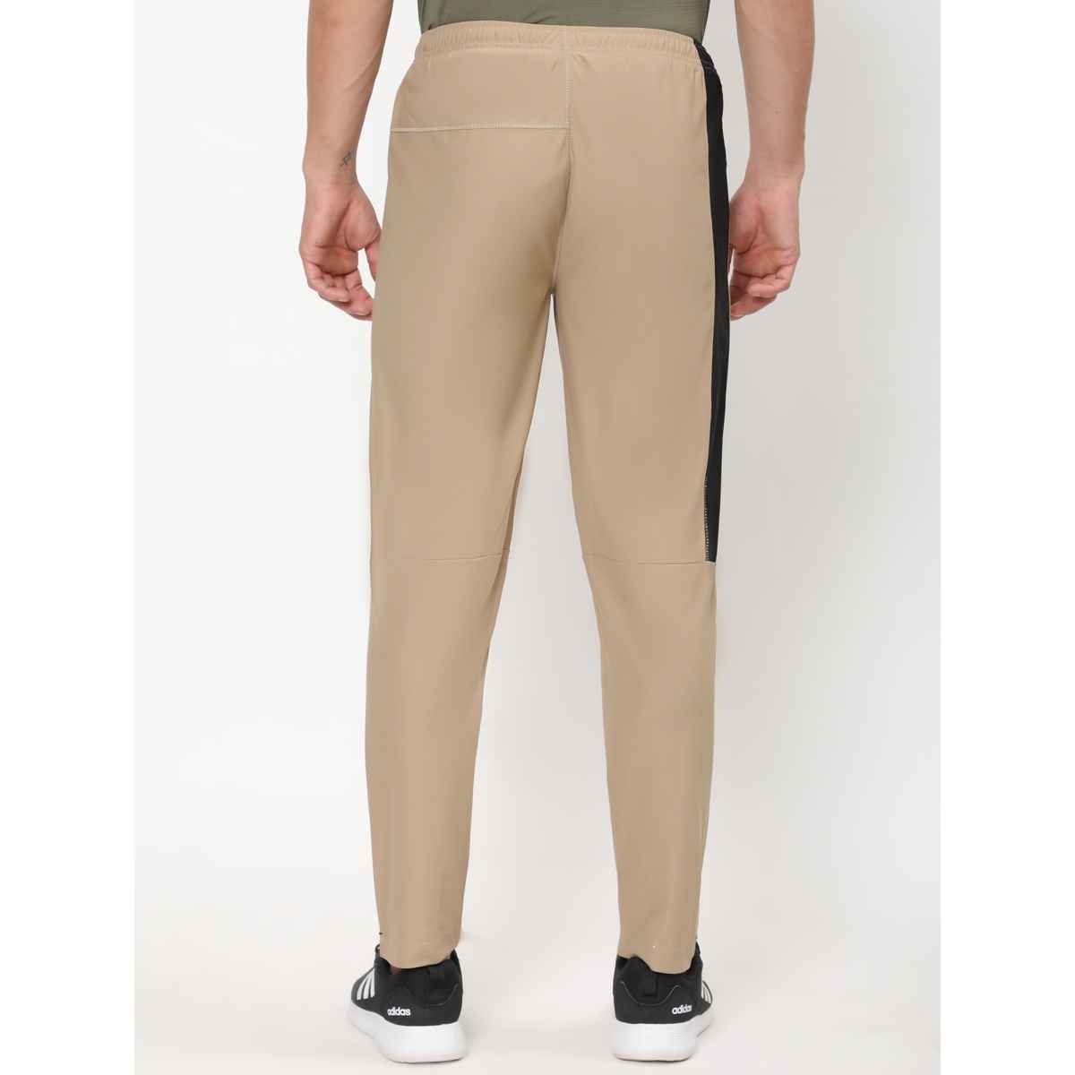 Dida Men's Track Pant Regular Comfortable Stretchable Dry-Fit | Beige - XXL