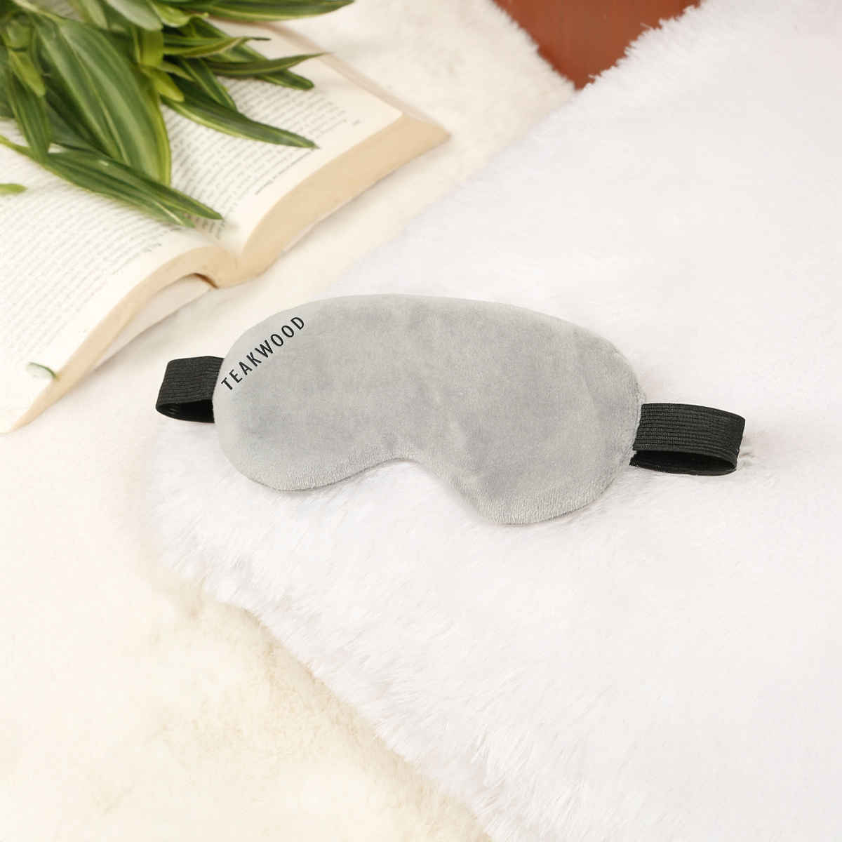 Teakwood Leathers Unisex Adjustable Solid Eye Mask | Grey